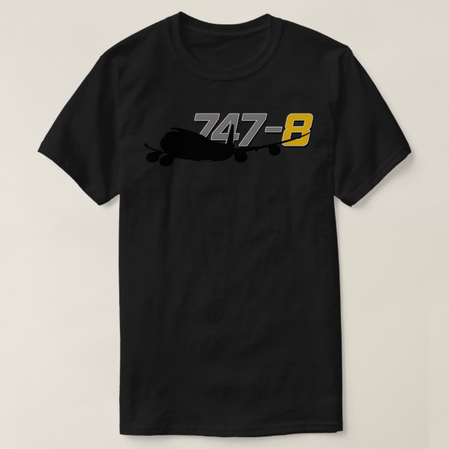 Camiseta 747 8 Jumbo Jet (Diseño del anverso)
