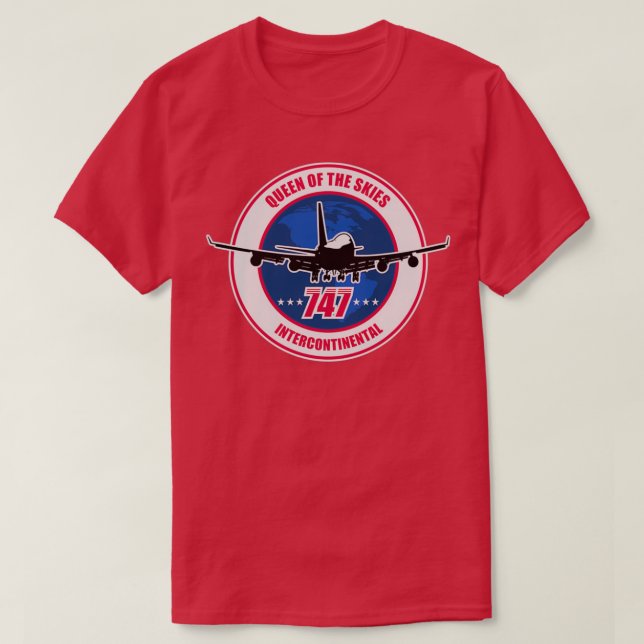 Camiseta 747 Jumbo Jet  (Diseño del anverso)