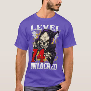 Camiseta 74.º Aniversario del Skeleton Nivel 74 Gama desblo