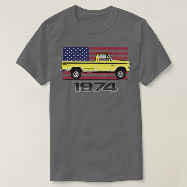 Camiseta 74 Amarillo (Diseño del anverso)