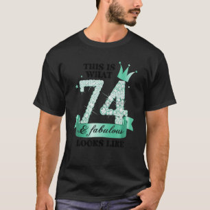 Camiseta 74 y fabulosa foto del grupo Fiesta blanco turques