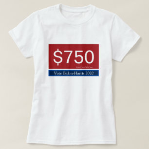 Camiseta 750 votos de Trump, Biden Harris 2020