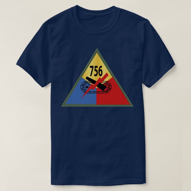 Camiseta 756º Batallón de tanques SSI x (Diseño del anverso)