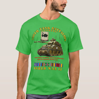 Camiseta 758º Tank Battalion Tuskers w Tank WII EU SVC