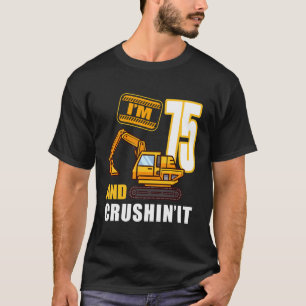 Camiseta 75.ª Excavadora De Construcción De Vehículos De Cu