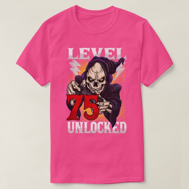 Camiseta 75.º Aniversario del Skeleton Nivel 75 Gama desblo (Diseño del anverso)