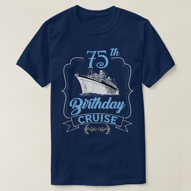 Camiseta 75.º crucero de cumpleaños (Diseño del anverso)