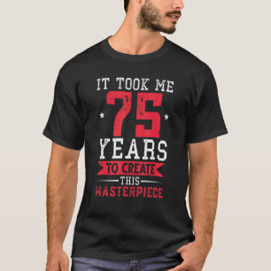 Camiseta 75.º diseño retro con problemas de natalidad