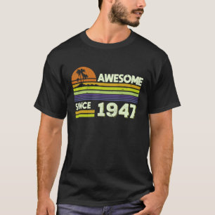 Camiseta 75.º Nacimiento Fabulosas Mujeres Desde 1947 75 añ
