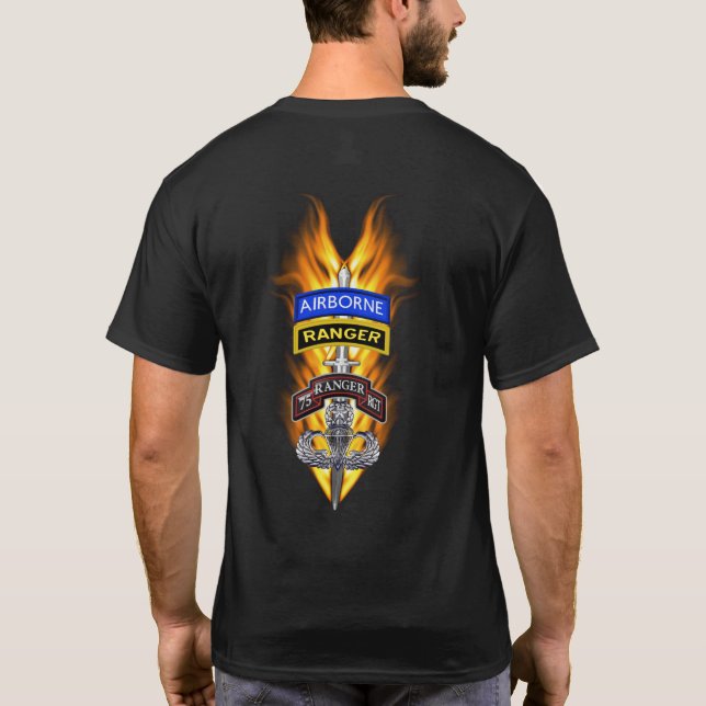 Camiseta 75.º Ranger del Regimiento de Rangers "Sua Sponte" (Reverso)
