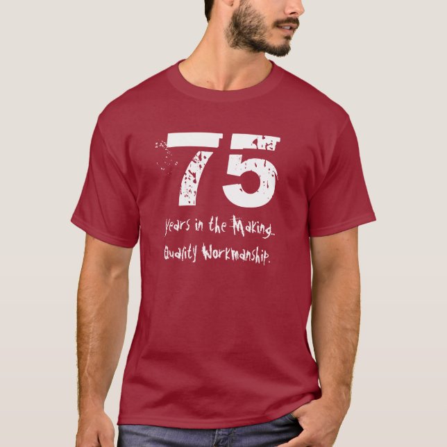 Camiseta 75.a ejecución divertida de la calidad del (Anverso)