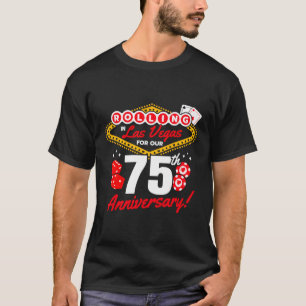 Camiseta 75 Aniversario De Las Vegas 75 Aniversario Boda La