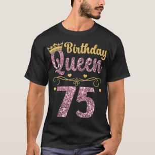 Camiseta 75 años 75 años 75 años 75 mujeres 