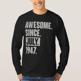 Camiseta 75 años de edad: 75 años de fabuloso parto desde j