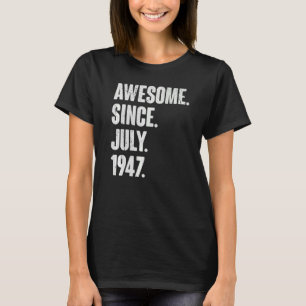 Camiseta 75 años de edad: 75 años de fabuloso parto desde j