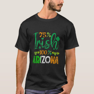 Camiseta 75 Irish 100 bandera de Irlanda del Estado de Ariz