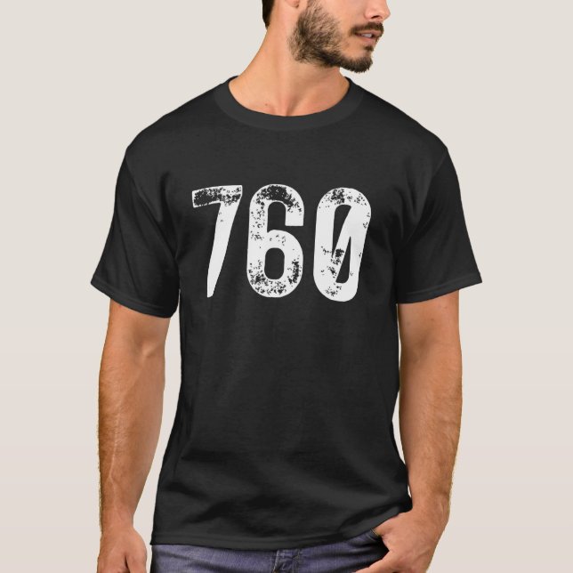 Camiseta 760 Area Code Oceanside CA Mobile Telephone Area C (Anverso)