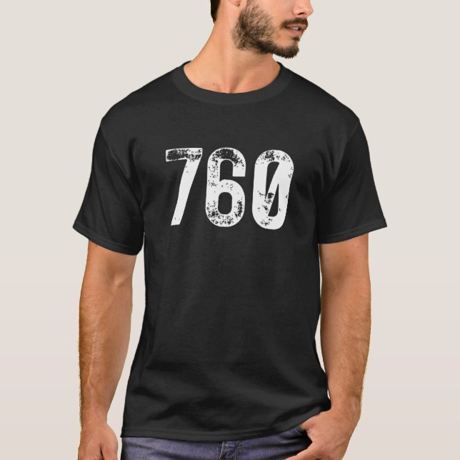 Camiseta 760 Area Code Oceanside CA Mobile Telephone Area C (Anverso)