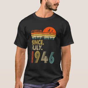 Camiseta 76 años de edad increíble desde julio de 1946 76º 