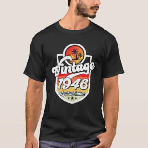 Camiseta 76 Años Vintage 1946 Edición Limitada 76ª Bir