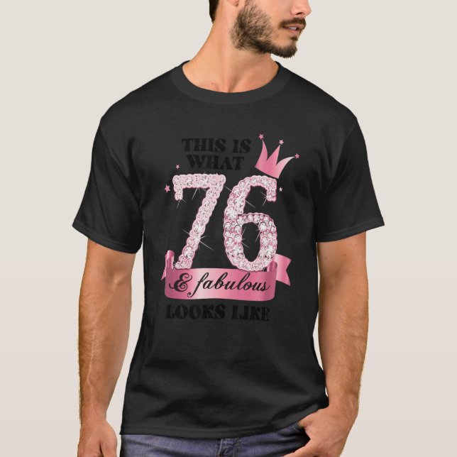 Camiseta 76 y Fabuloso Grupo Fiesta Blanco Rosa Candid Phot (Anverso)