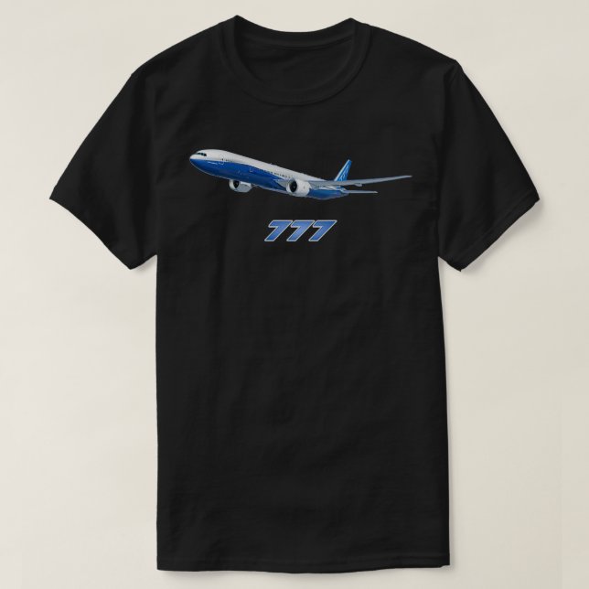 Camiseta 777 aviones de reacción (Diseño del anverso)