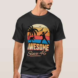 Camiseta 77.º Cumpleaños Increíble Desde 1946 Hombres Mujer