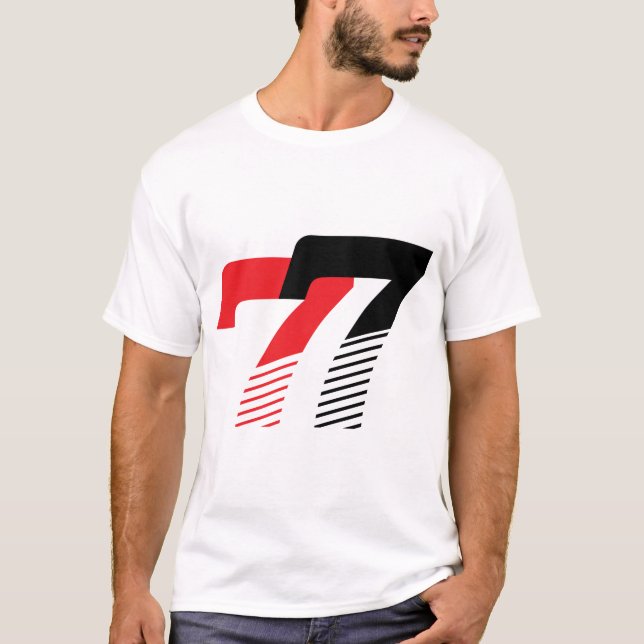 Camiseta 77 Diseño Deportivo Moderno (Anverso)