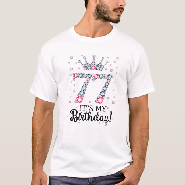Camiseta 77 Es mi cumpleaños 1945 77º regalo de cumpleaños (Anverso)