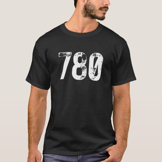 Camiseta 780 Area Code Edmonton AB Mobile Telephone Area Co (Anverso)