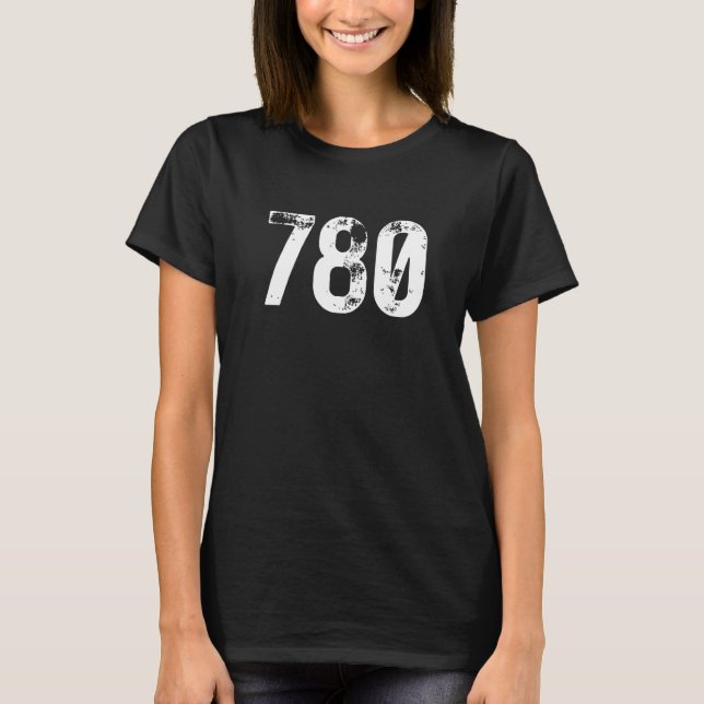 Camiseta 780 Código de área Edmonton AB Área de teléfono mó (Anverso)