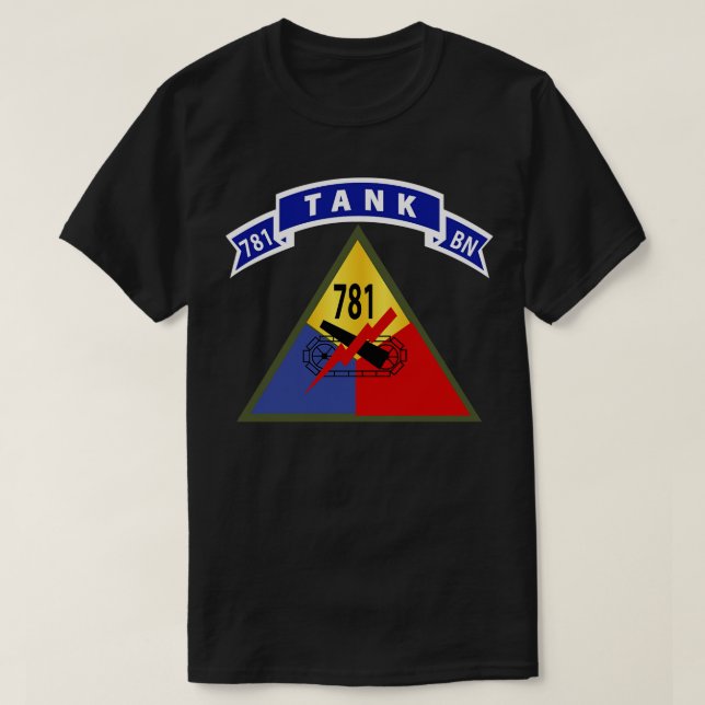 Camiseta 781ª Batallón de tanques con Tab X (Diseño del anverso)