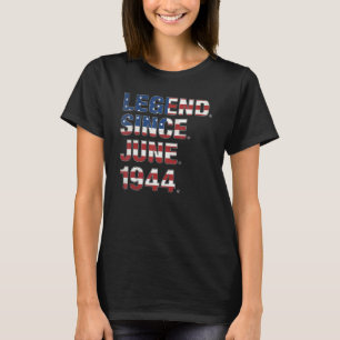 Camiseta 78.ª Leyenda De Cumpleaños Desde Junio De 1944 Ban
