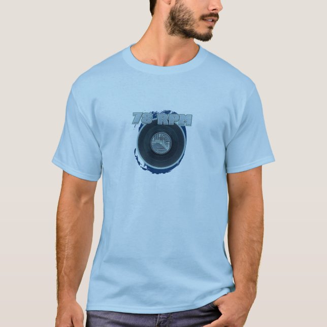Camiseta 78 aguamarina de registro de la RPM (Anverso)