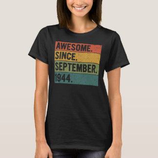 Camiseta 78 años de edad increíble desde septiembre de 1944