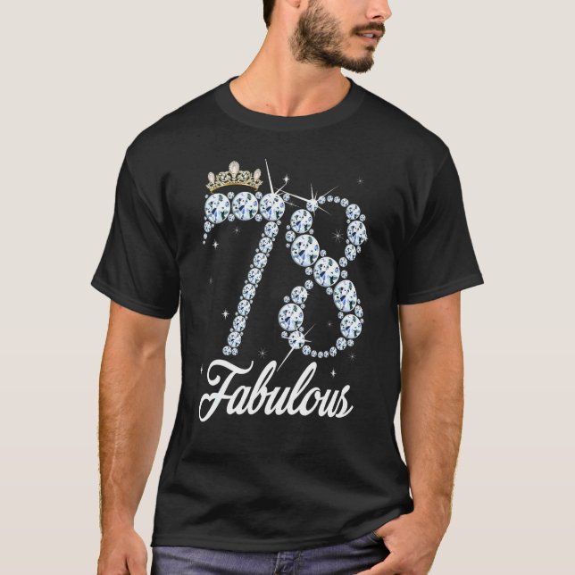 Camiseta 78 años es mi 78 cumpleaños Reina Diamante Hee (Anverso)