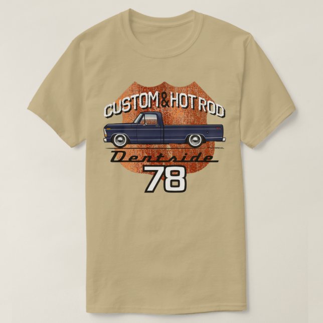 Camiseta 78Azul de medianoche (Diseño del anverso)