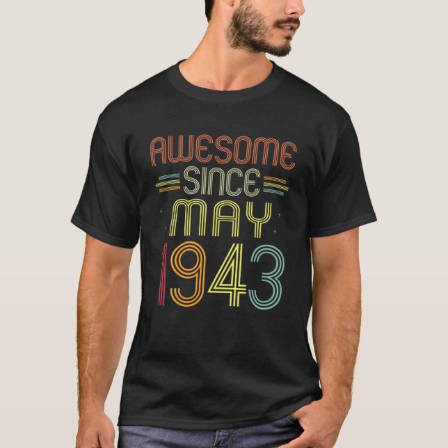 Camiseta 79º Regalos De Cumpleaños Increíbles Desde Mayo De (Anverso)