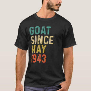 Camiseta 79.º Cumpleaños Cabra De 79 Años Desde Mayo De 194
