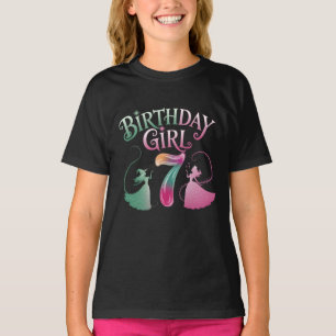 Camiseta 7.ª Chica De Cumpleaños Bruja Verde Rosa 7 Años Pr