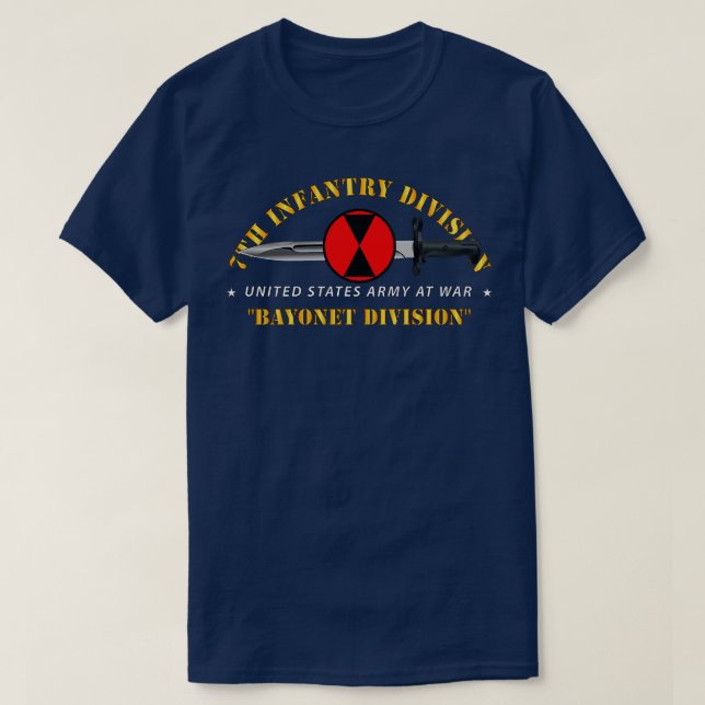 Camiseta 7.ª División de Infantería División Bayonet (Diseño del anverso)