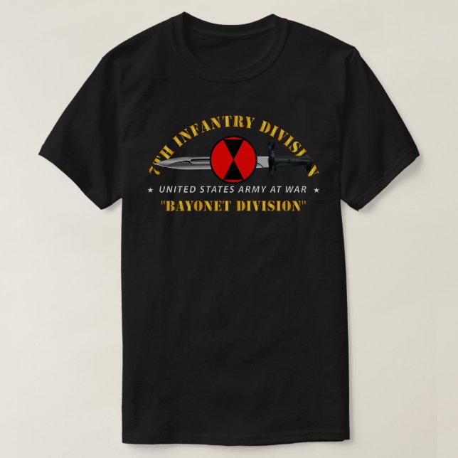 Camiseta 7.ª División de Infantería División Bayonet (Diseño del anverso)