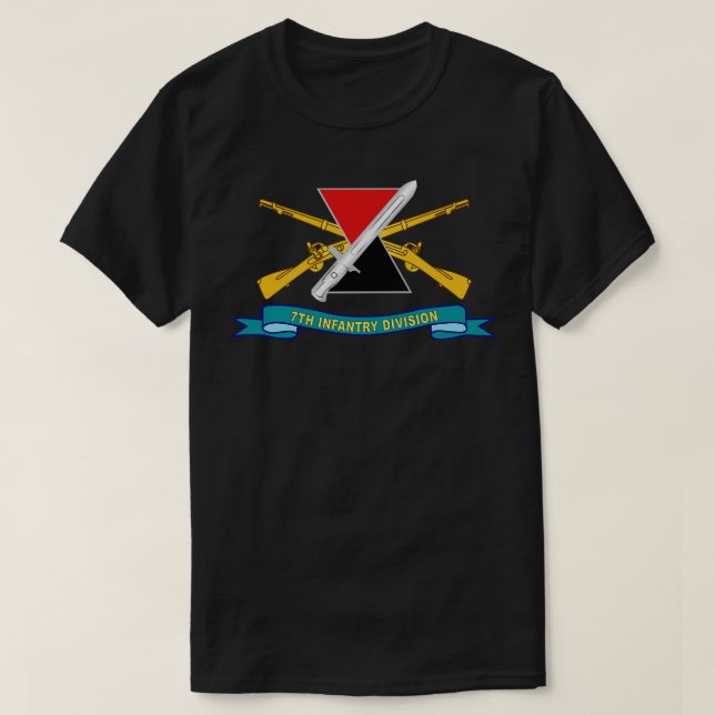 Camiseta 7.ª División de Infantería DUI w Br Ribbon X (Diseño del anverso)