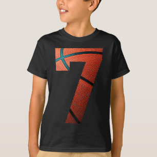 Camiseta 7.ª Fiesta de Cumpleaños Baloncesto Número de Impr