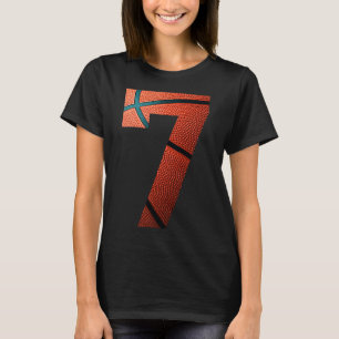 Camiseta 7.ª Fiesta de Cumpleaños Baloncesto Número de Impr