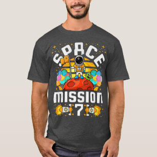Camiseta 7.ª Misión Espacial de Cumpleaños Astronauta de 7 