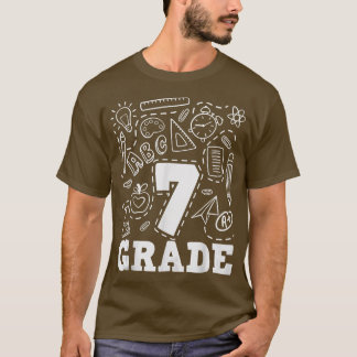 Camiseta 7.ª Tirpografía De Grado Séptimo Grado De Vuelta A