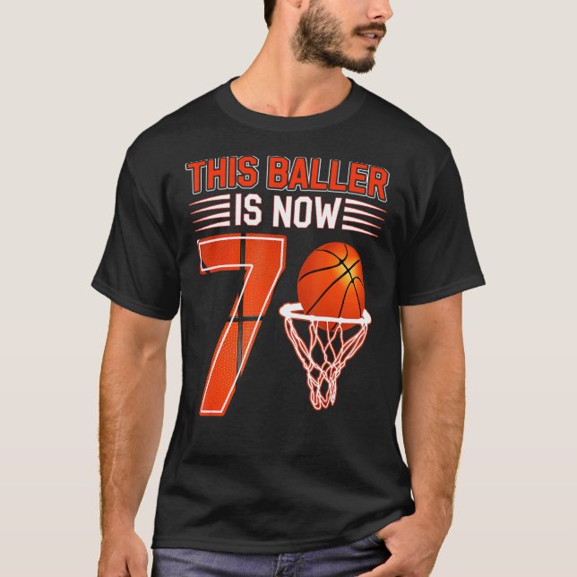 Camiseta 7.º Baloncesto De Cumpleaños Este Baller Ya Tiene  (Anverso)