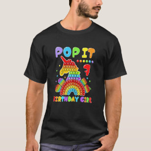 Camiseta 7.º Chica de cumpleaños Pop It Fidget Toy de 7 año