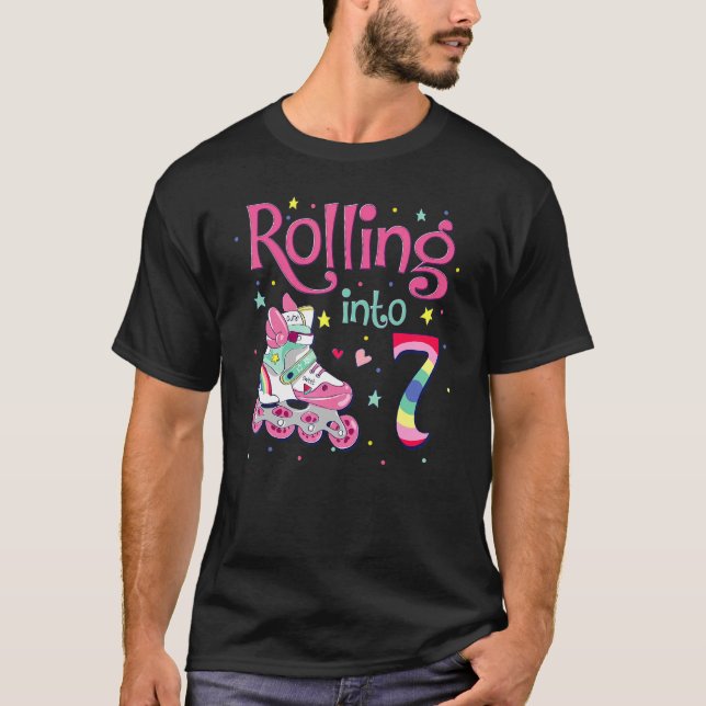 Camiseta 7.º Chica en patinaje (Anverso)